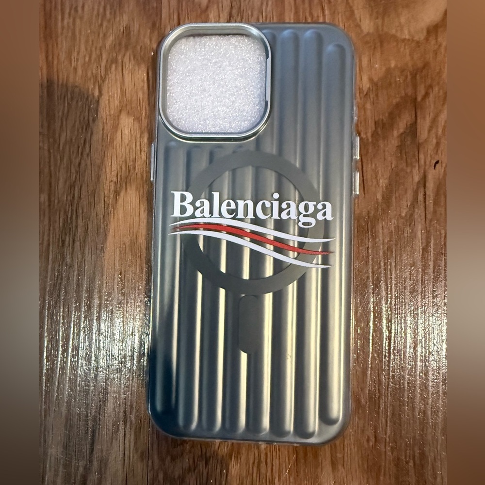 Custom Balenciaga Gray Phone Case for iPhone 16 Pro Max